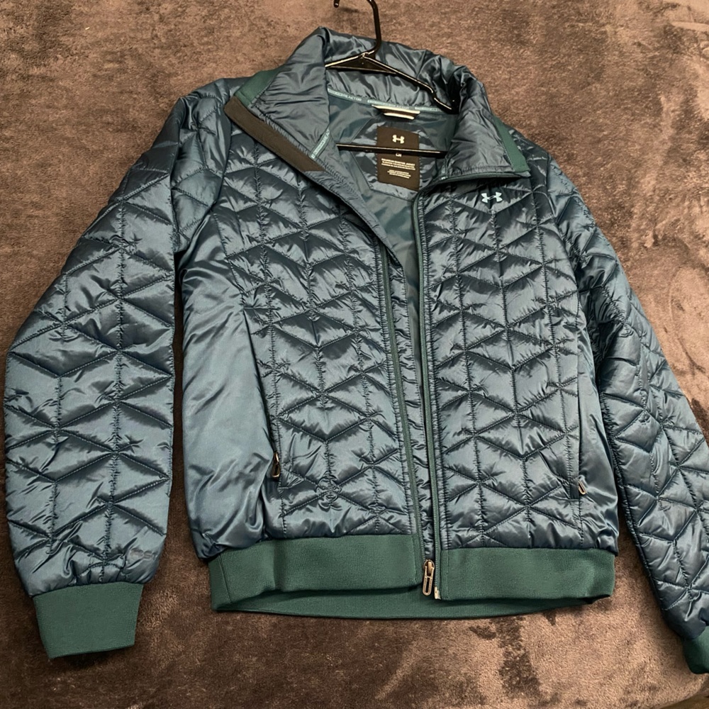 NWOT Under Armour Puffer Jacket (Teal) SM